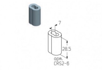Зажим Alutech CRS2-6