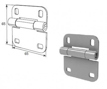 Внутренняя петля облегченная DoorHan N25233-1 RAL9003